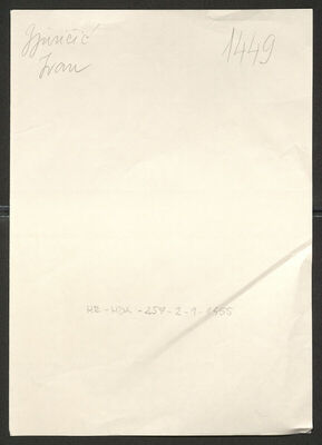 Gjuričić, Ivan, 13.5.1923. Policijski karton