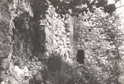 Samobor - Stari grad, detalj zapadnog zida