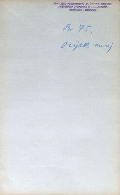 Zamolbe konzervatora, prof. Vjekoslava Celestina da se spriječi premještanje zbirki Gradskog muzeja u Osijeku