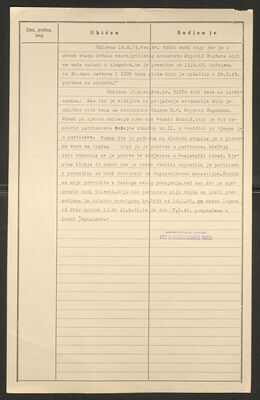 Stanić, Dragica, 28.4.1916. Policijski karton