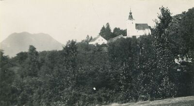 Tuhelj - Župna crkva sv. Marije, situacija u krajoliku
