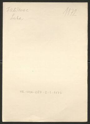 Fališevac, Luka, 15.10.1886. Policijski karton