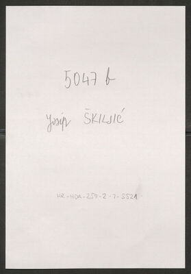 Škiljić, Josip, 1.3.1915. Policijski karton