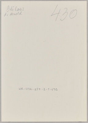 Blühweis, Arnold, 1884. Policijski karton