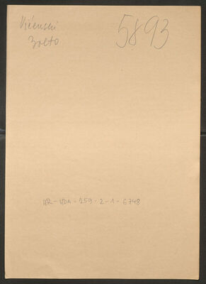 Vićenski, Bolto, 1888. Policijski karton