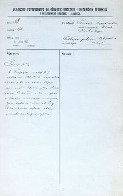 Prozorje (Dugo Selo) - Crkva sv. Martina, očuvanje; dopis zagrebačkom nadbiskupu