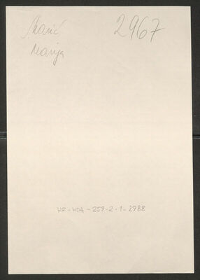 Marić, Marija, 2.2.1895. Policijski karton