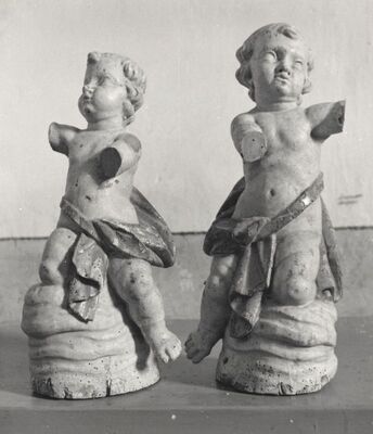 Orišje (Bosiljevo) - Crkva Uznesenja Blažene Djevice Marije, dva mala anđela iz sakristije