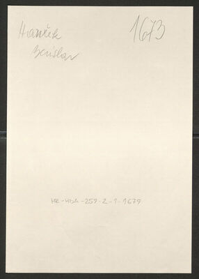 Hanžek, Berislav, 2.5.1919. Policijski karton