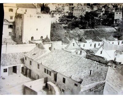 Split, Pogled na Dioklecijanovu palaču i lazarete