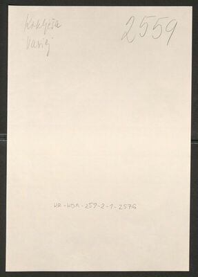 Krklješa, Vasilj, 27.11.1919. Policijski karton