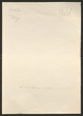 Humski, Franjo, 9.7.1913. Policijski karton