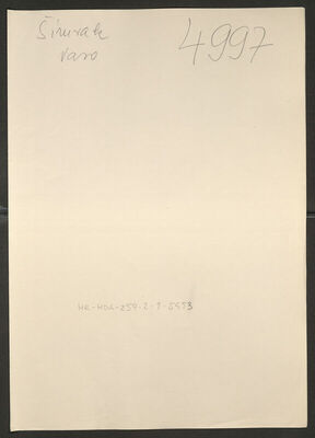 Šimrak, Vaso, 24.5.1864. Policijski karton