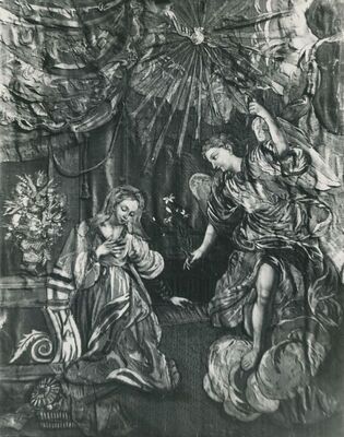 Trakošćan - tekstil sa prikazom Navještenja