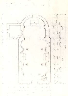 Pogančec - Crkva sv. Majke Božje Lauretanske, tlocrt