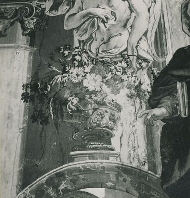 Lepoglava (Gorica) - Kapela sv. Ivana Krstitelja, unutrašnjost, detalj zidne slike