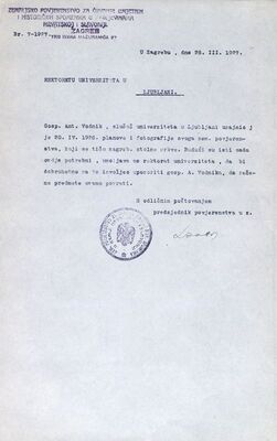 Anton Vodnik, povrat planova i fotografija Zagrebačke katedrale