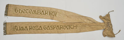 Zastavna vrpca uz zastavu osječkog lađarskog ceha