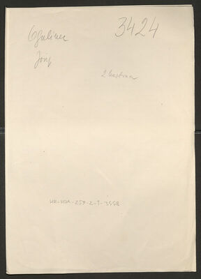 Ogulinec, Josip, 18.1.1911. Policijski karton