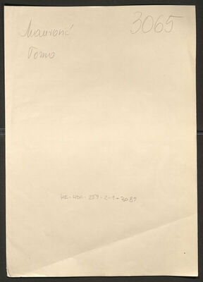 Maurović, Tomo, 29.11.1905. Policijski karton