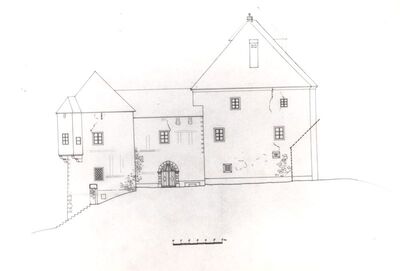 Slavetić - Dvorac Oršić, istočno pročelje