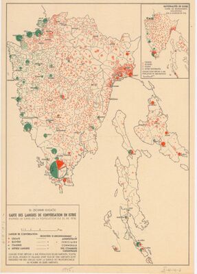 Carte des langues de conservation en Istrie