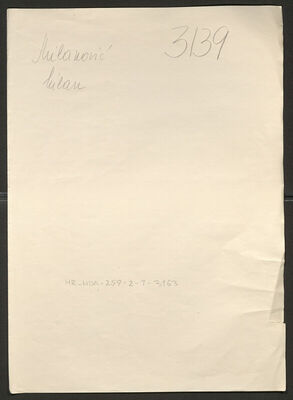 Milanović, Milan, 4.11.1899. Policijski karton