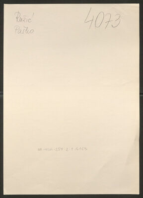 Ružić, Paško, 19.2.1917. Policijski karton