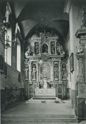 Krapina - Franjevačka crkva sv. Katarine, unutrašnjost, detalj