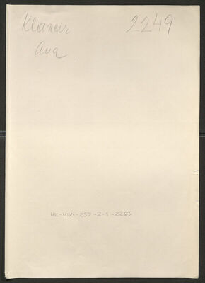 Klancir, Ana, 7.7.1898. Policijski karton