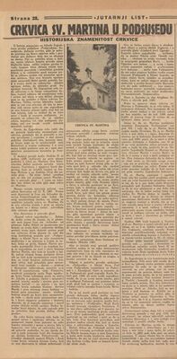 Crkvica sv. Martina u Podsusedu