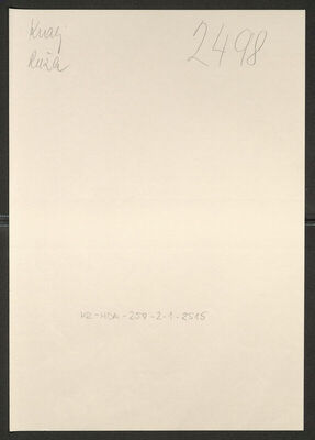 Kralj, Ruža, 22.1.1923. Policijski karton