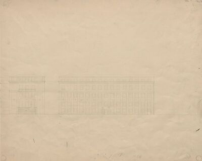 Palača burze, studija pročelja