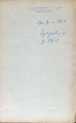 Izvještaj o radu Zemaljskog povjerenstva za 1915. godinu