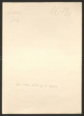 Dukarić, Josip, 11.9.1914. Policijski karton