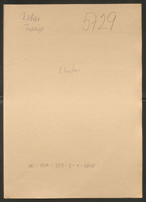 Urbas, Franjo, 9.9.1883. Policijski karton