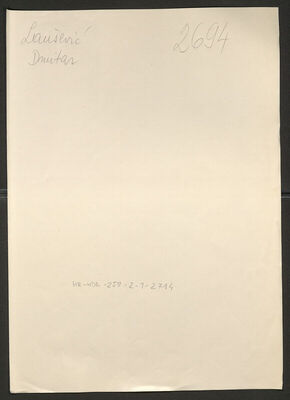 Laušević, Dmitar, 21.12.1906. Policijski karton