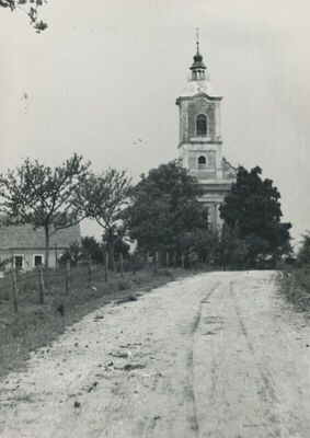 Prišlin (Hum na Sutli) - Župna crkva sv. Petra, situacija