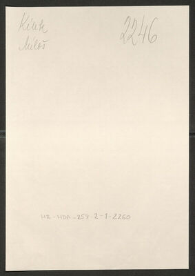 Kiuk, Miloš, 1911. Policijski karton