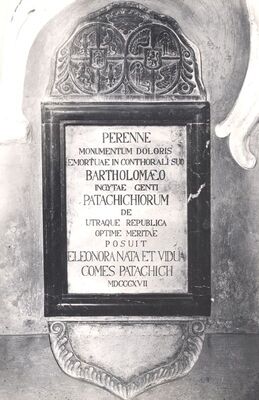 Remetinec - Župna crkva Blažene Djevice Marije, nadgrobna ploča