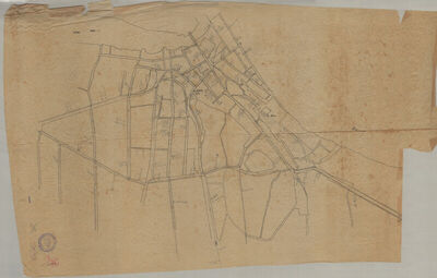 KARTA VUKOVAR STARI, na karti nije označen naslov