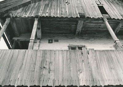 Jarnevići (Ribnik) - Tradicijska kuća, detalj zabatnog pročelja