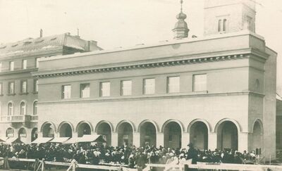 Zagreb (Dolac) - Tržnica pri dovršetku izgradnje