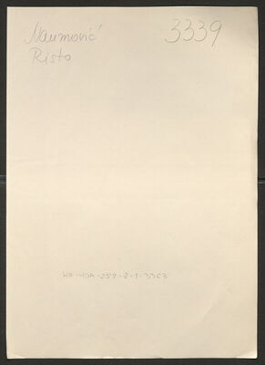 Naumović, Risto, 7.9.1906. Policijski karton