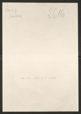 Kump, Dušan, 3.8.1920. Policijski karton