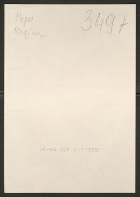 Papo, Regina, 8.4.1898. Policijski karton