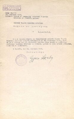 Podaci za prijedlog proračuna Banovine Hrvatske za 1940./41.