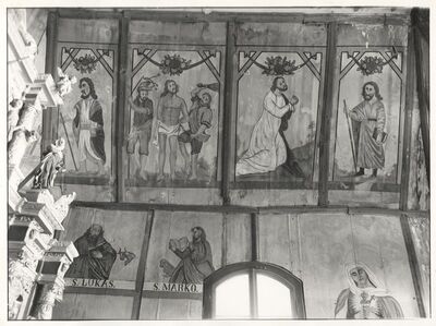 Buševec - Crkva sv. Ivana Krstitelja, zidne slike