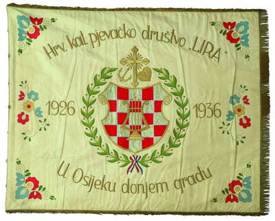 Zastava Hrvatskog katoličkog pjevačkog društva 