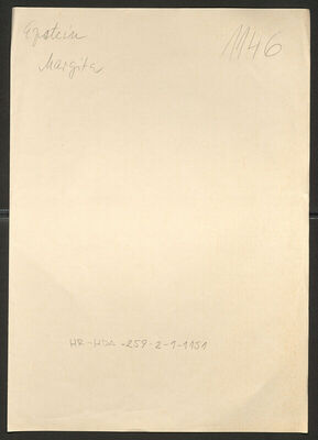 Epstein, Margita, 25.8.1915. Policijski karton